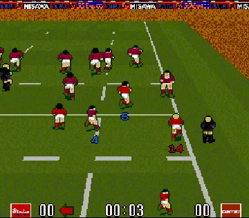 World Class Rugby 2 - Kokunai Gekitou Hen '93 (Japan) screen shot game playing